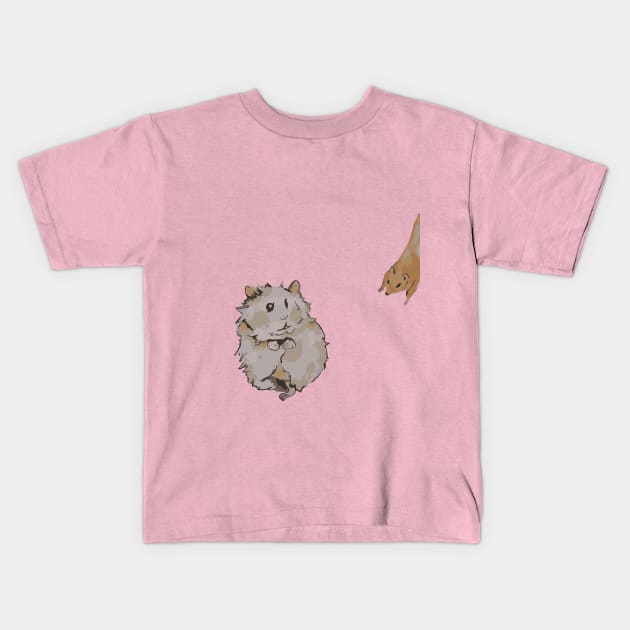 Hamsters Kids T-Shirt by Julia-Chu